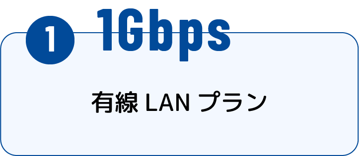 (1) 1Gbgs 有線LANプラン